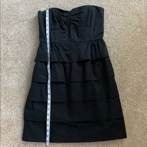 Women’s black ruffle dress